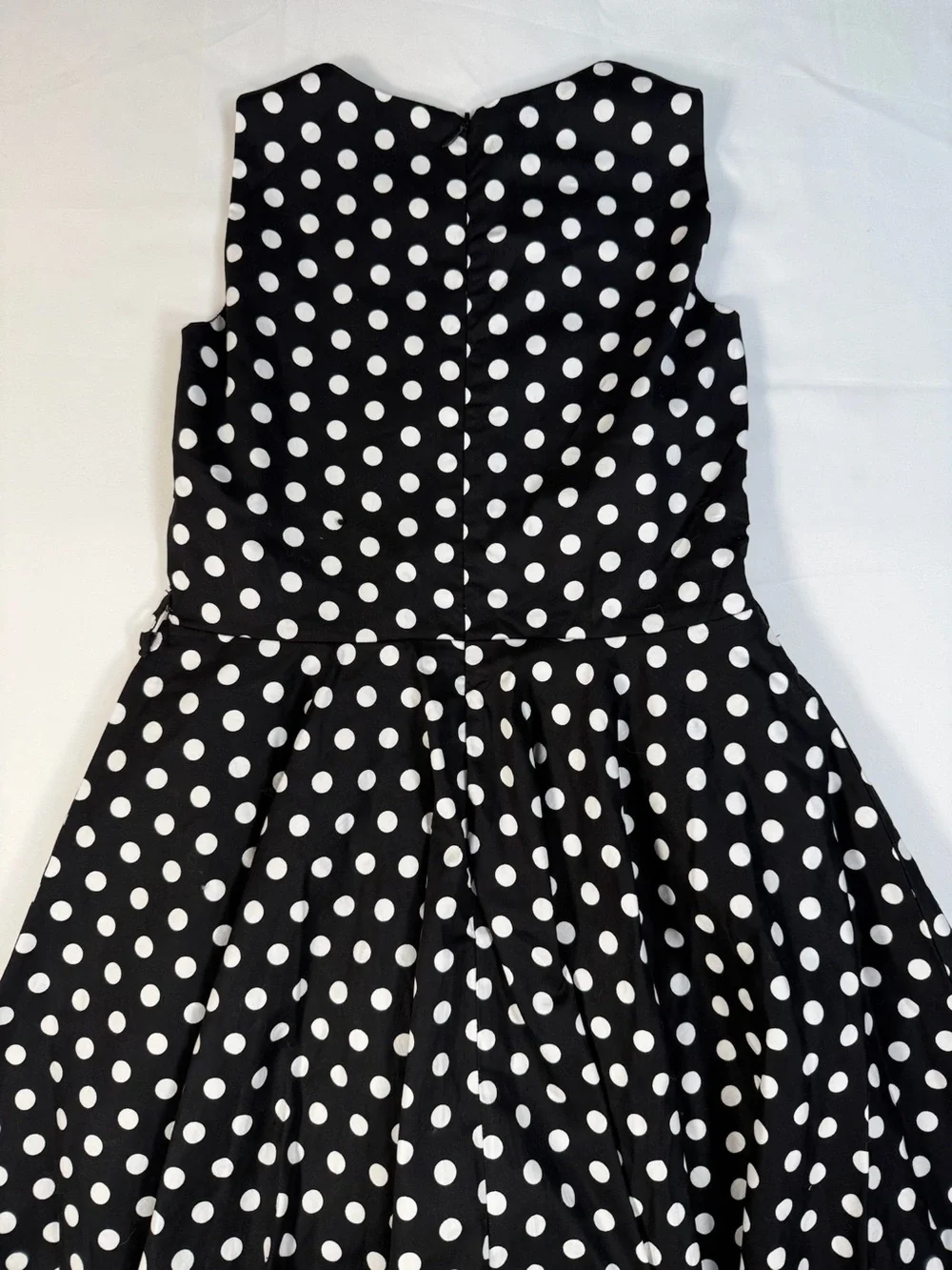 BLACKBUTTERFLY Girls 9-10 Polka Dot Fit And Flare Dress Retro Pinup Skater Dress